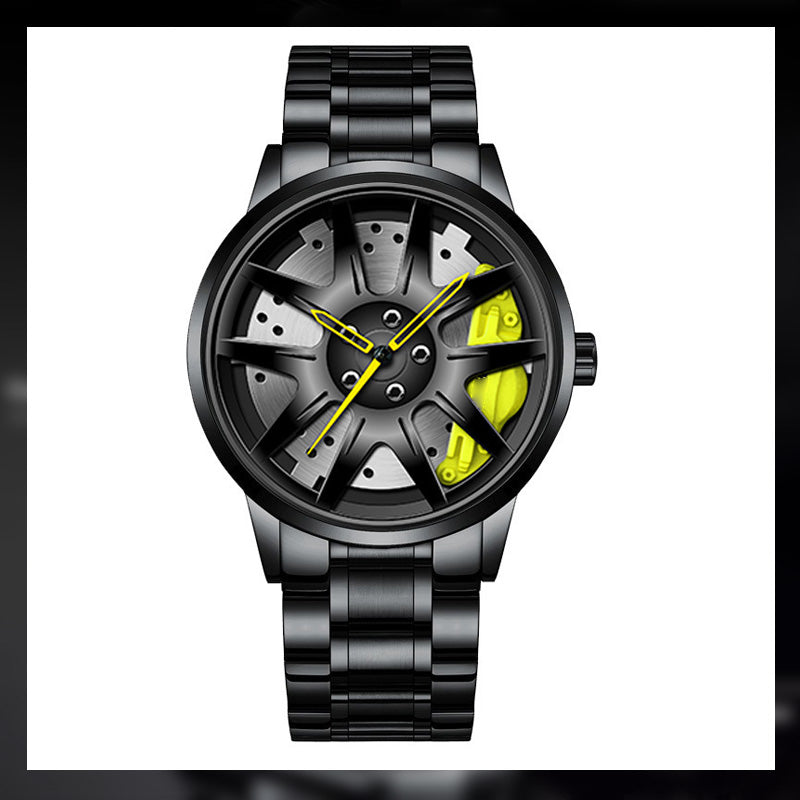 Men's Automatic Movement Watch Vacuum Plating Wheel Style