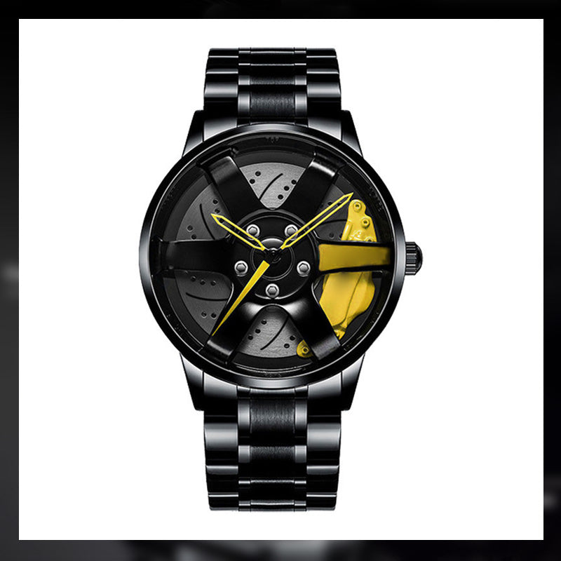 Men's Automatic Movement Watch Vacuum Plating Wheel Style