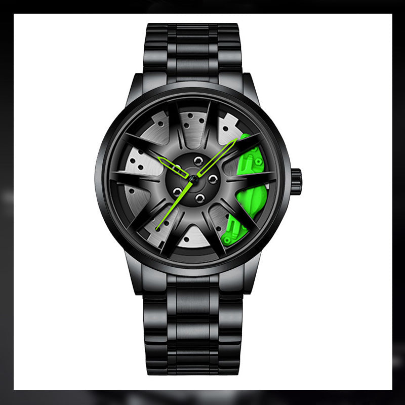 Men's Automatic Movement Watch Vacuum Plating Wheel Style