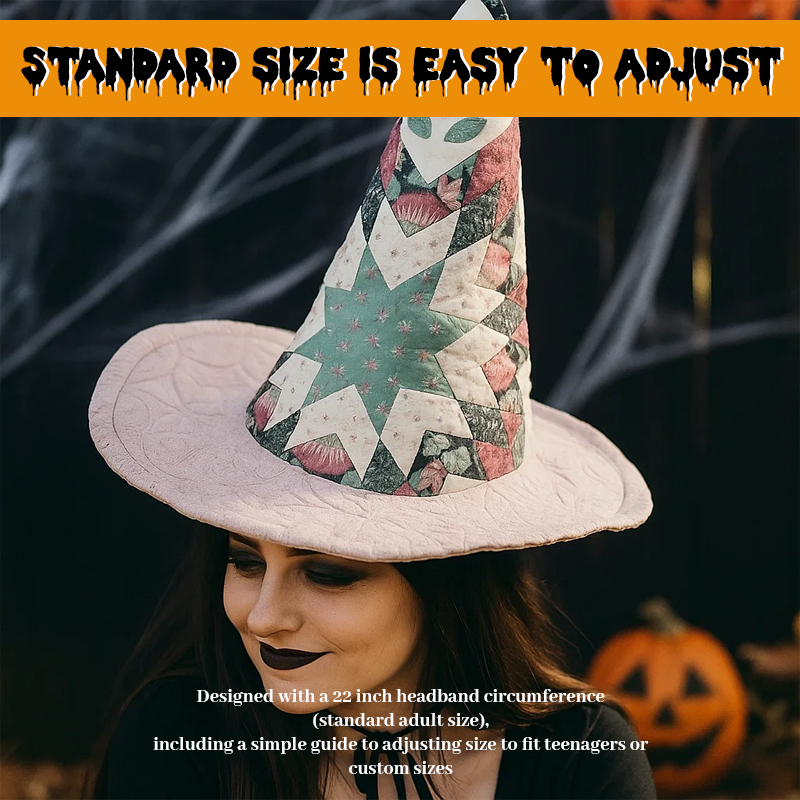 🎃 Patchwork Witch Hat Sewing Pattern