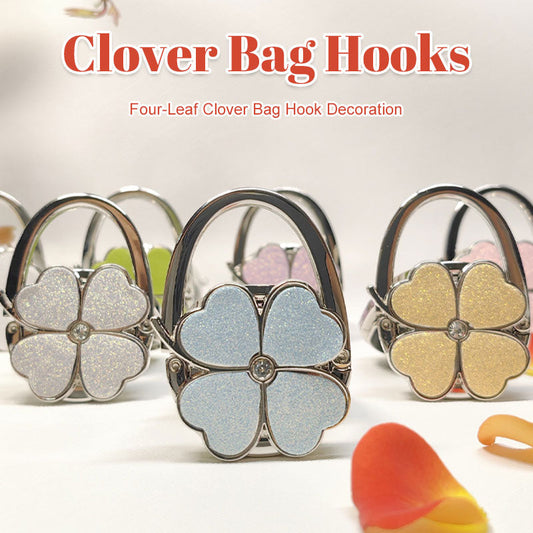 Four-Leaf Clover Bag Hook Decoration