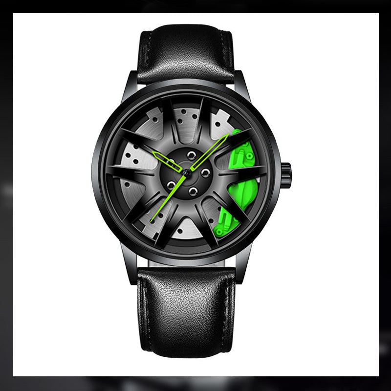 Men's Automatic Movement Watch Vacuum Plating Wheel Style