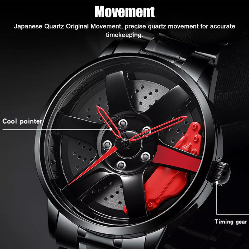 Men's Automatic Movement Watch Vacuum Plating Wheel Style