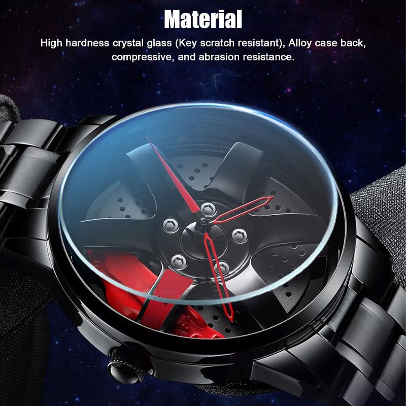Men's Automatic Movement Watch Vacuum Plating Wheel Style