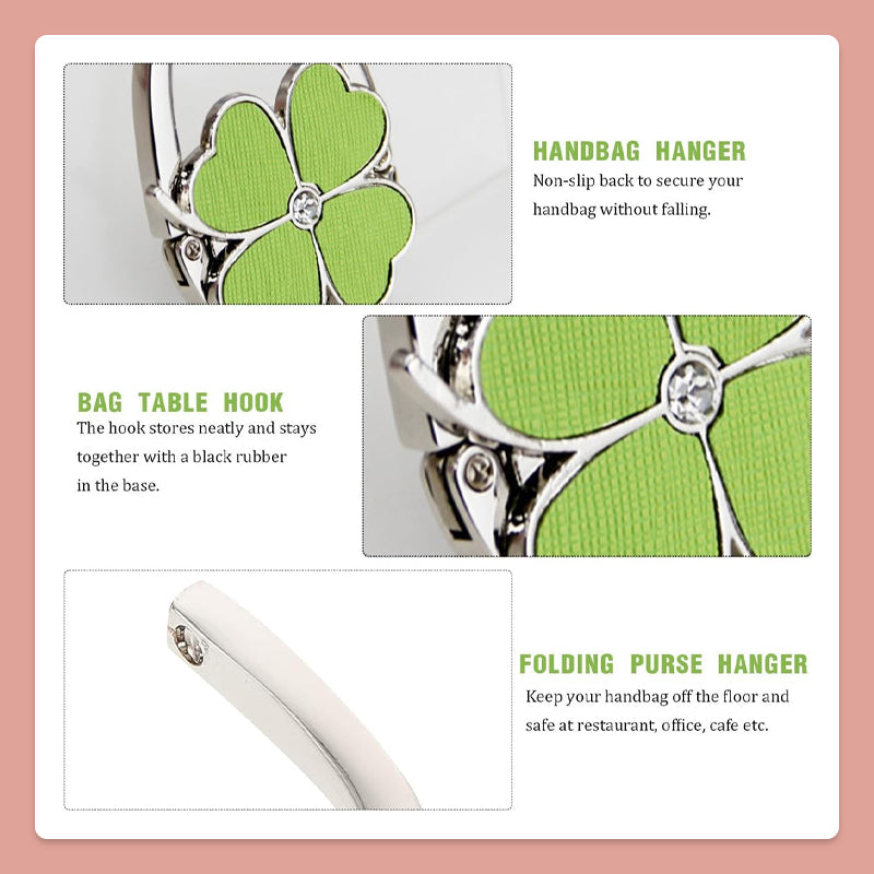 Four-Leaf Clover Bag Hook Decoration