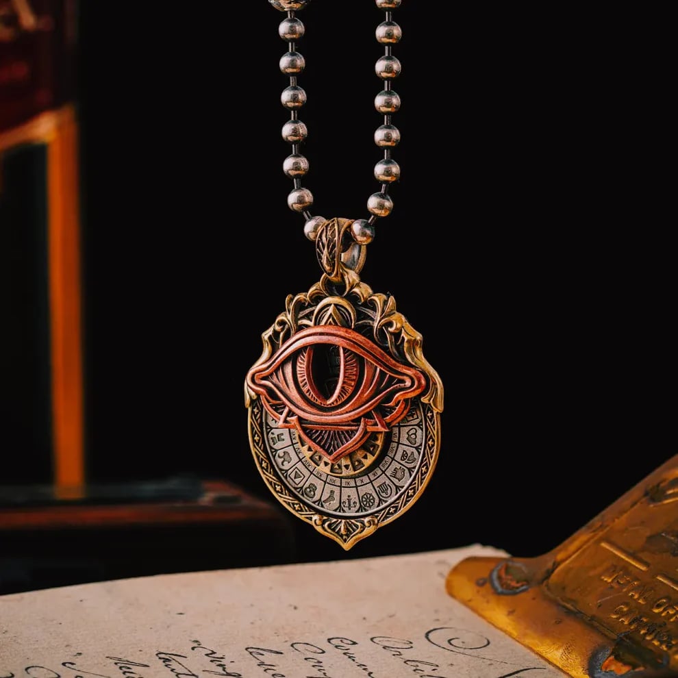 🏆Flash Sale⚡ 50K+ SOLD!👁️‍🗨️Handmade Tarot Vision Pendant: Connect to Cosmic Wisdom Anytime(Cheat Sheet Included)