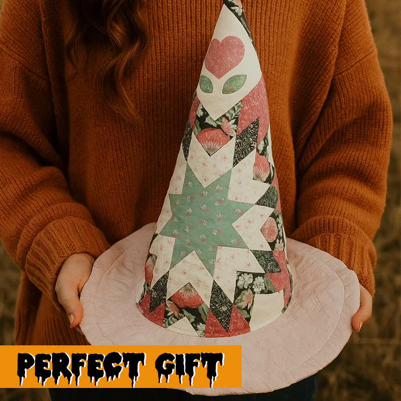 🎃 Patchwork Witch Hat Sewing Pattern