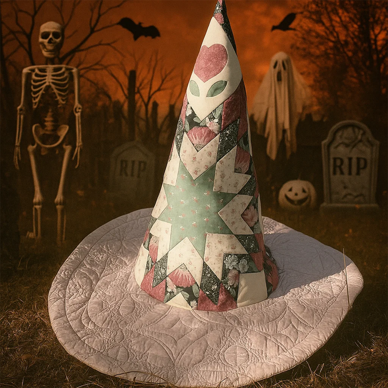 🎃 Patchwork Witch Hat Sewing Pattern
