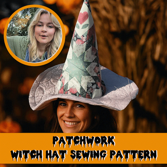 🎃 Patchwork Witch Hat Sewing Pattern
